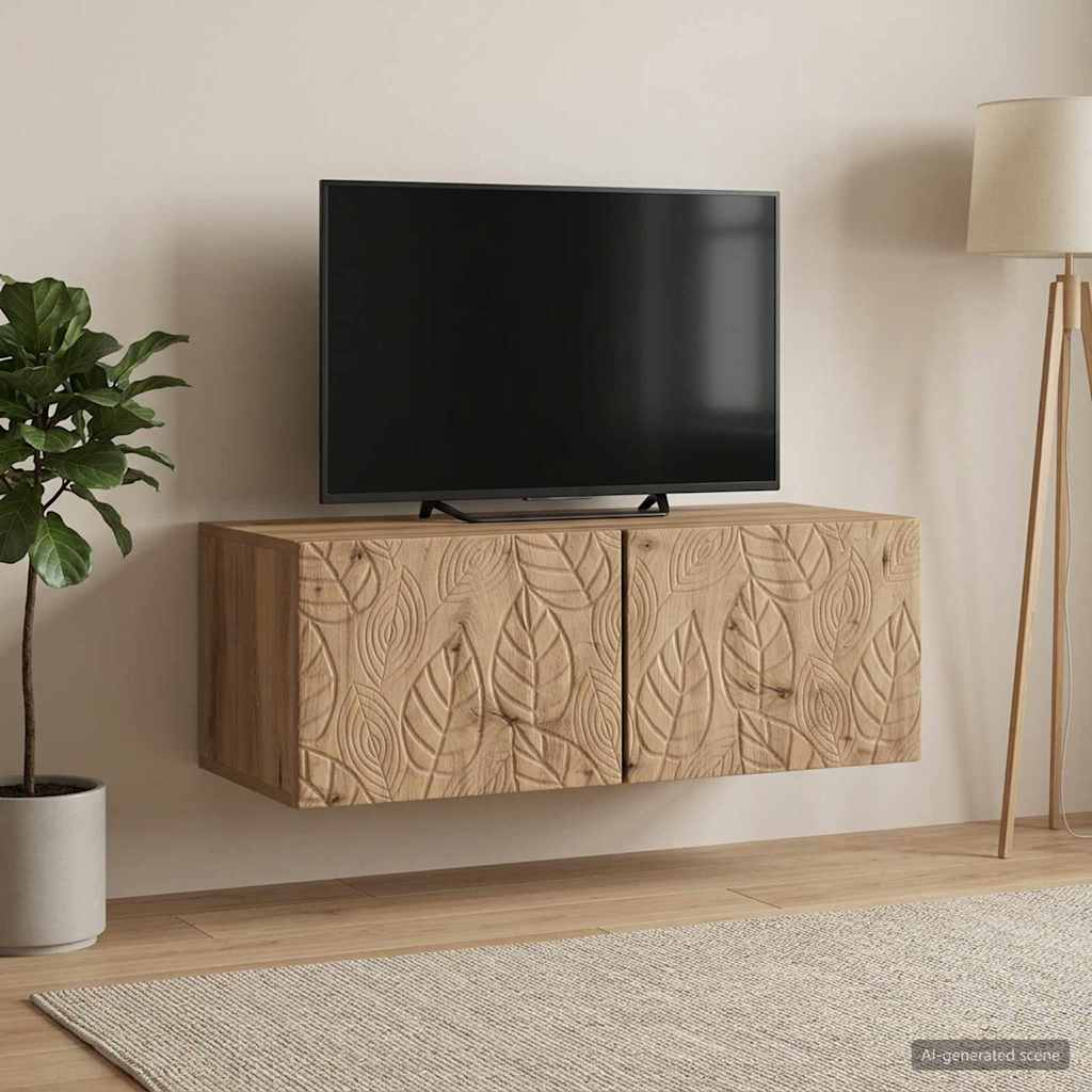 Wandmontierter TV-Schrank 78,5 x 41 x 30 cm Artisan-Eiche