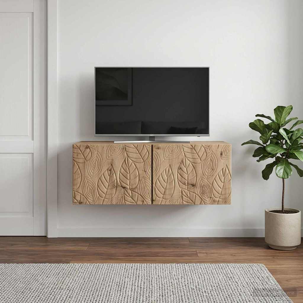 Wandmontierter TV-Schrank 78,5 x 41 x 30 cm Artisan-Eiche