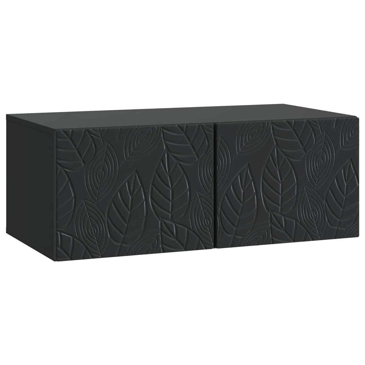 Wandmontierter TV-Schrank 98 x 41 x 30 cm Schwarz Holzwerkstoff
