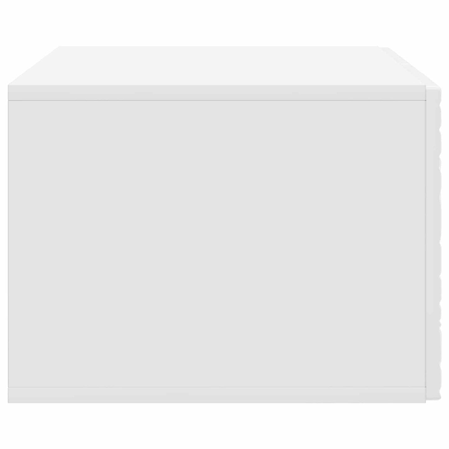 Wandmontierter TV-Schrank 98 x 41 x 30 cm Hochglanz Weiß