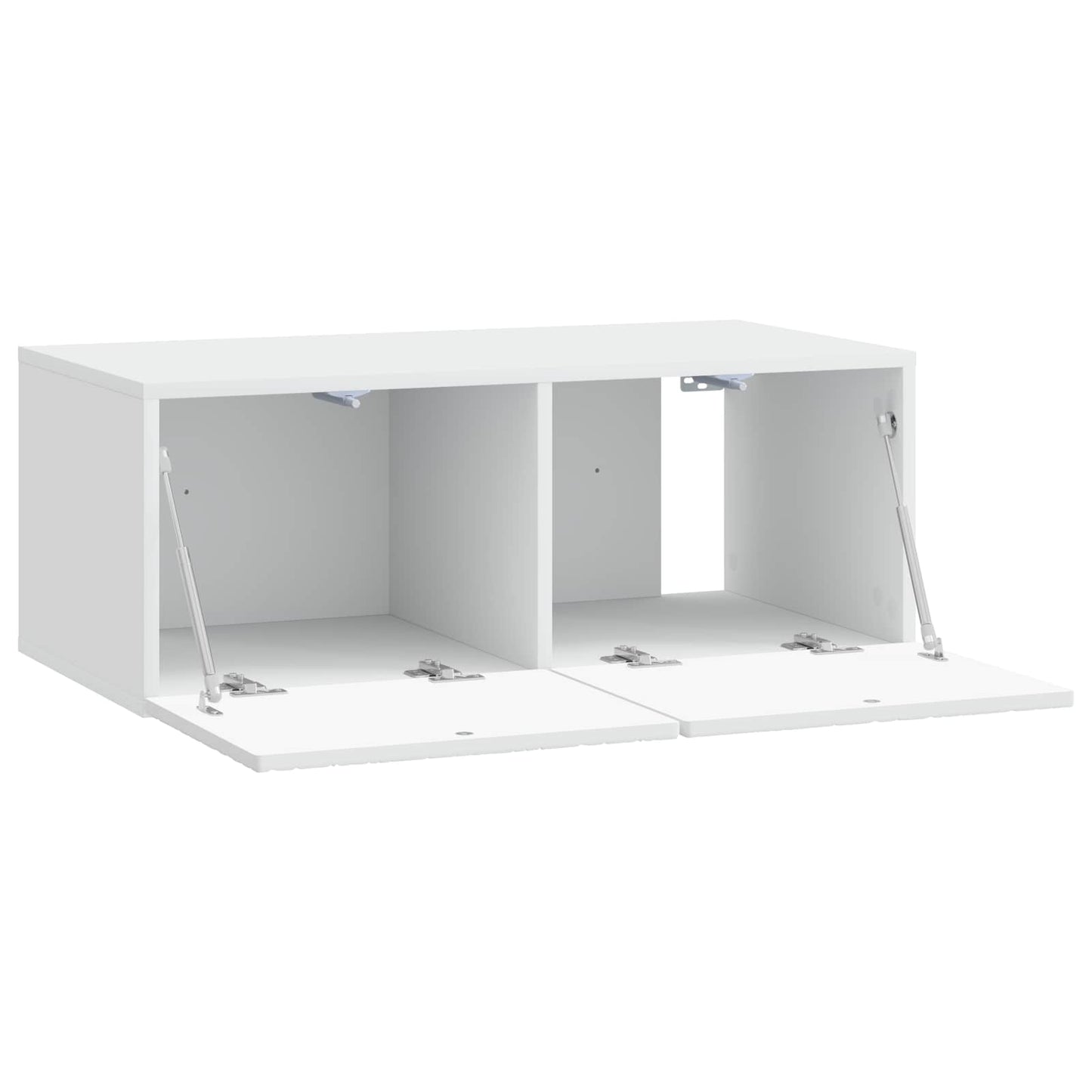 Wandmontierter TV-Schrank 59,5 x 31 cm Weiß Holzwerkstoff