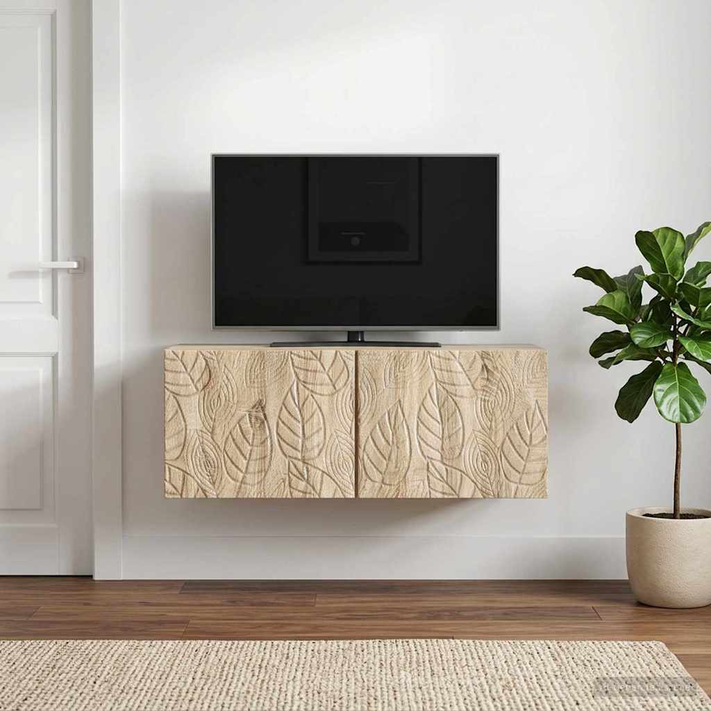Wandmontierter TV-Schrank 59,5 x 31 cm Sonoma-Eiche