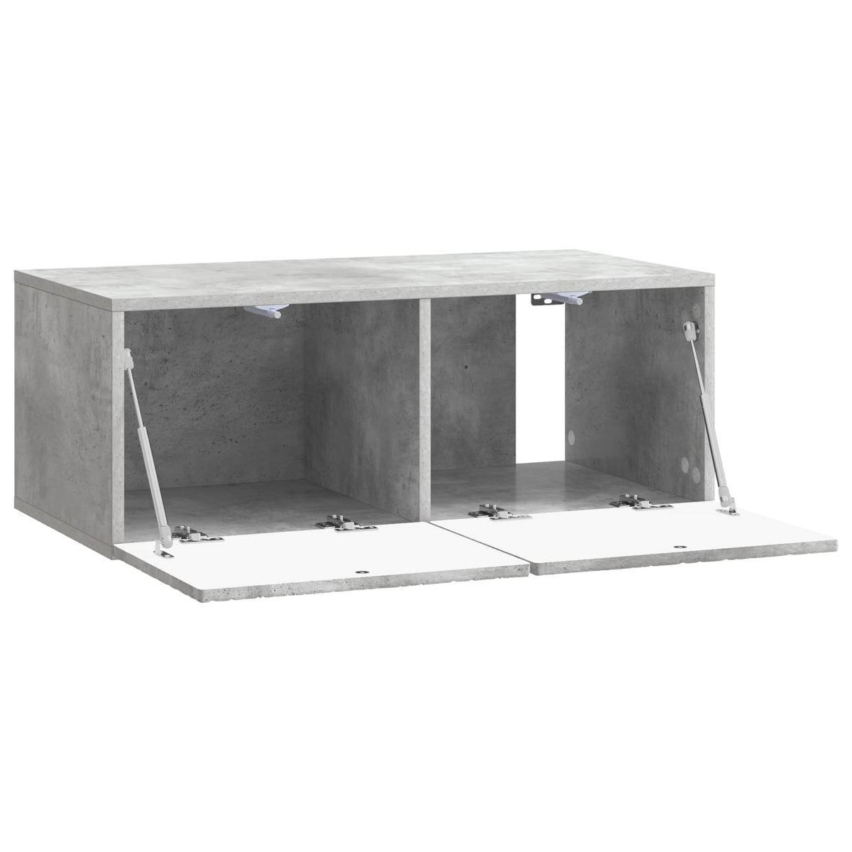 Wandmontierter TV-Schrank 59,5 x 31 cm Betongrau Holzwerkstoff