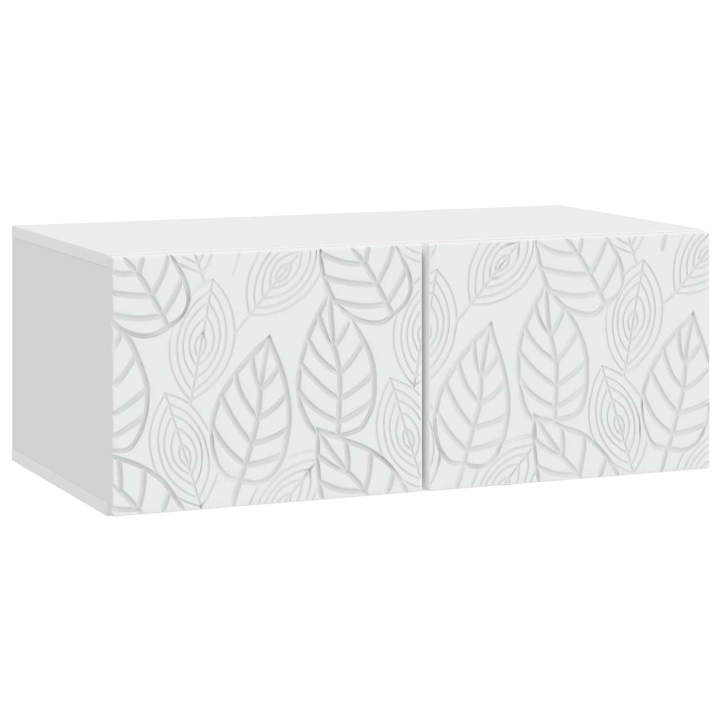 Wandmontierter TV-Schrank 78,5 x 31 cm Weiß Holzwerkstoff