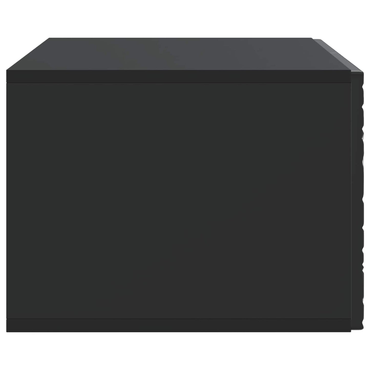 Wandmontierter TV-Schrank 78,5 x 31 cm Schwarz Holzwerkstoff