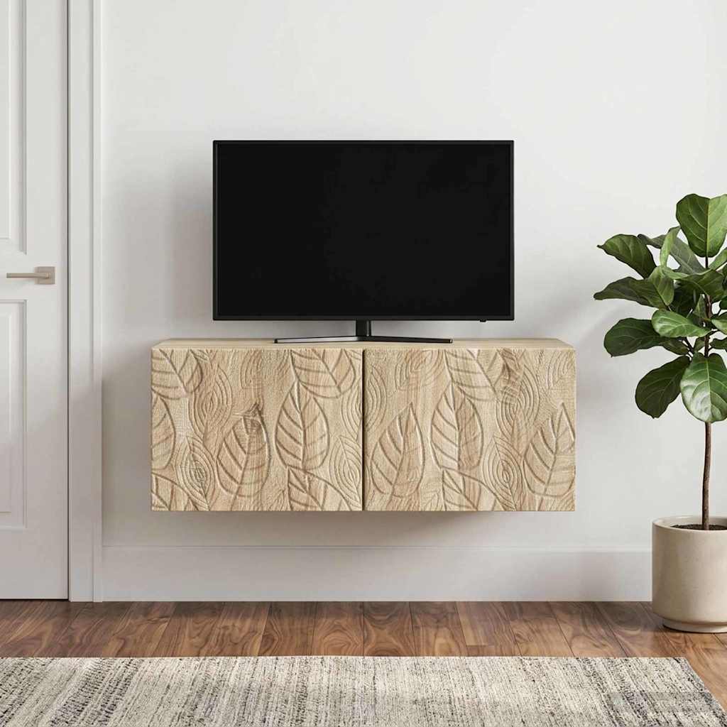 Wandmontierter TV-Schrank 78,5 x 31 cm Sonoma-Eiche