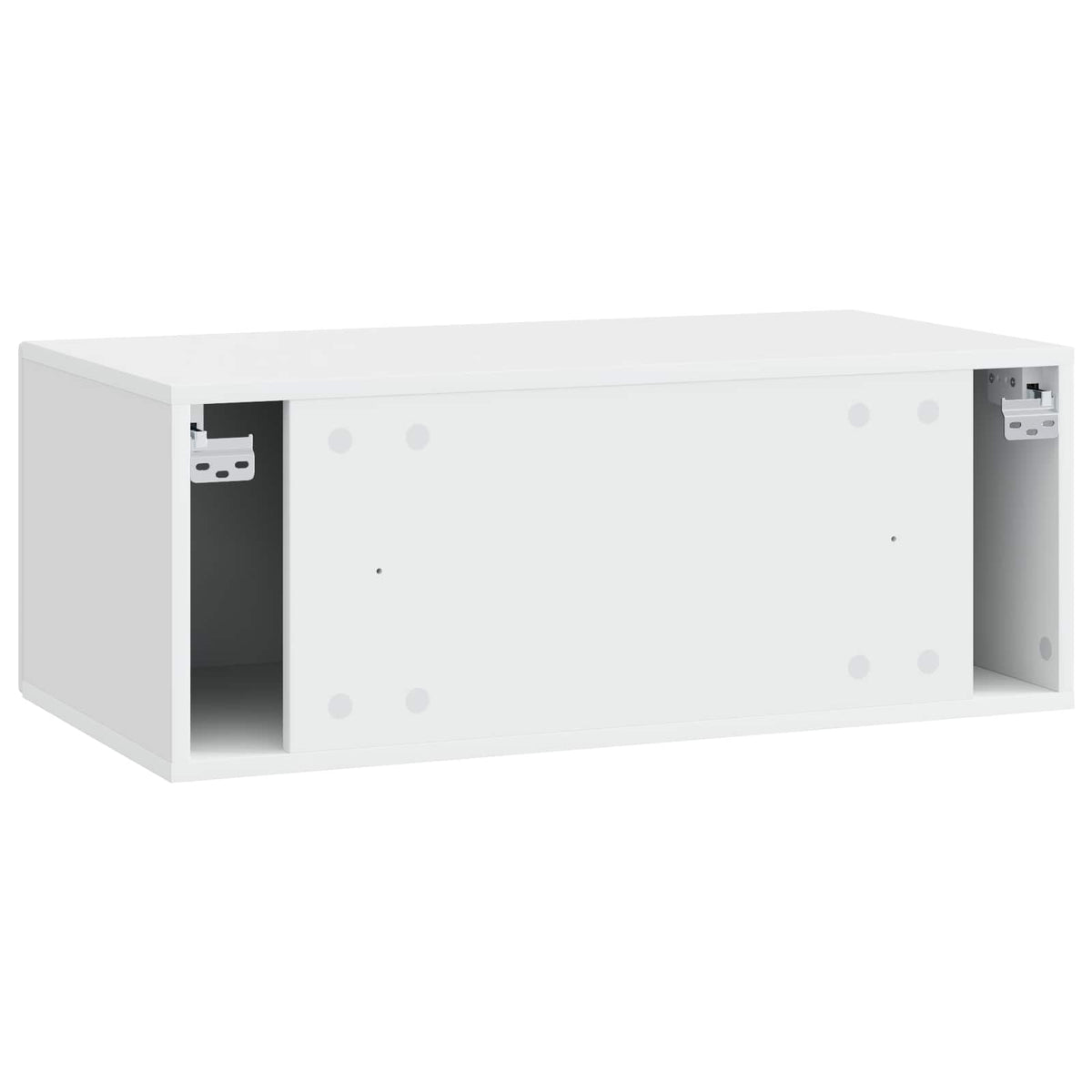 Wandmontierter TV-Schrank 98 x 31 cm Weiß Holzwerkstoff