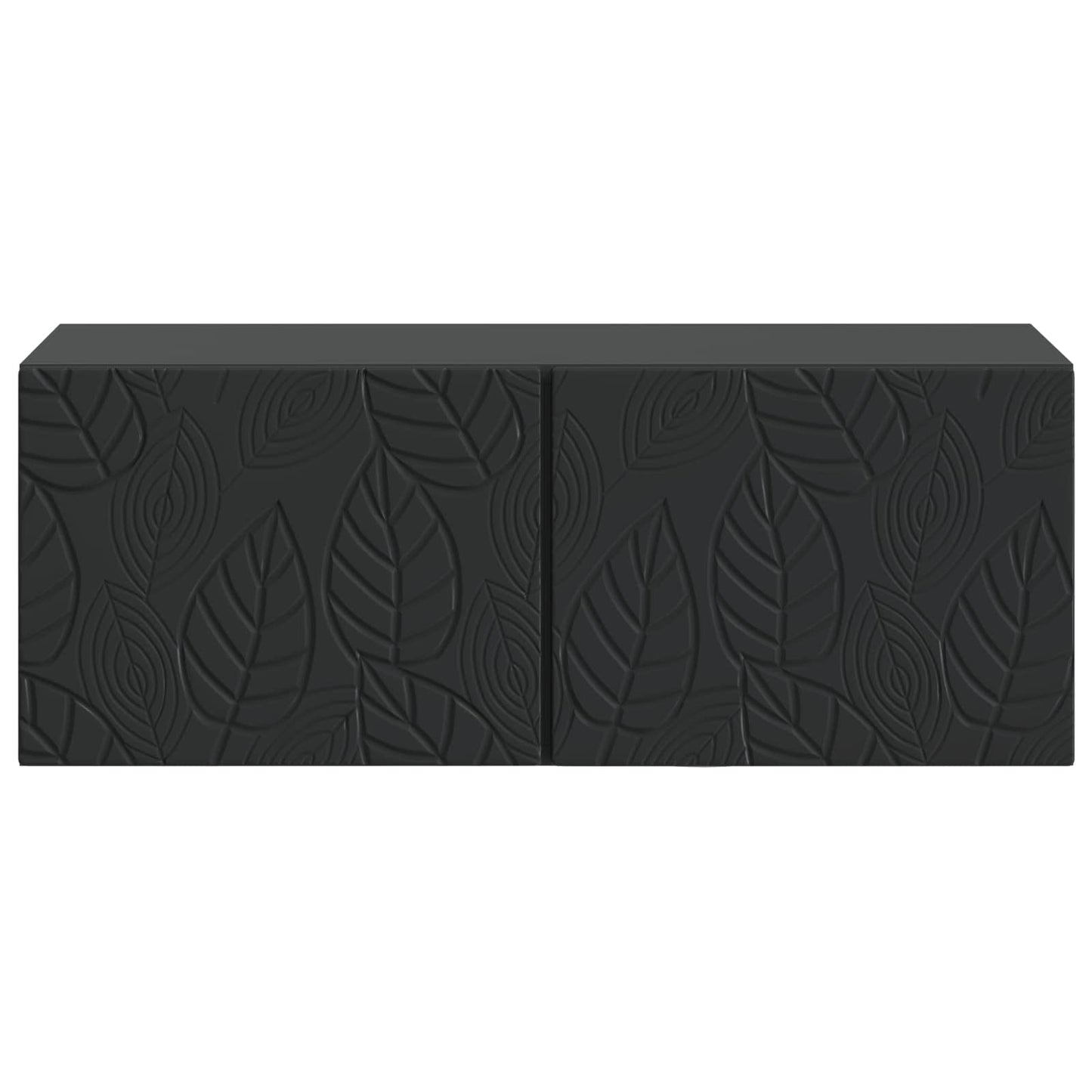 Wandmontierter TV-Schrank 98 x 31 cm Schwarz Holzwerkstoff