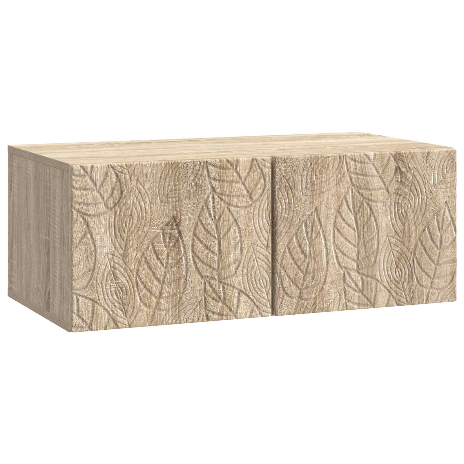Wandmontierter TV-Schrank 98 x 31 cm Sonoma-Eiche Holzwerkstoff
