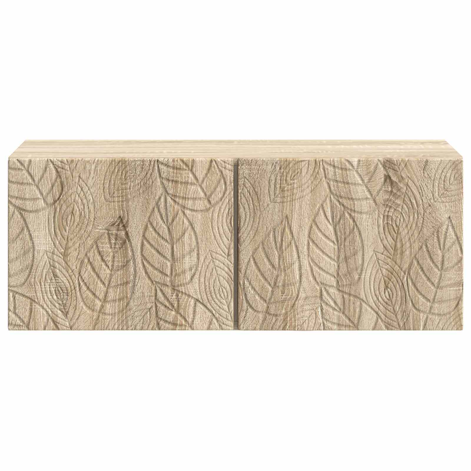 Wandmontierter TV-Schrank 98 x 31 cm Sonoma-Eiche Holzwerkstoff