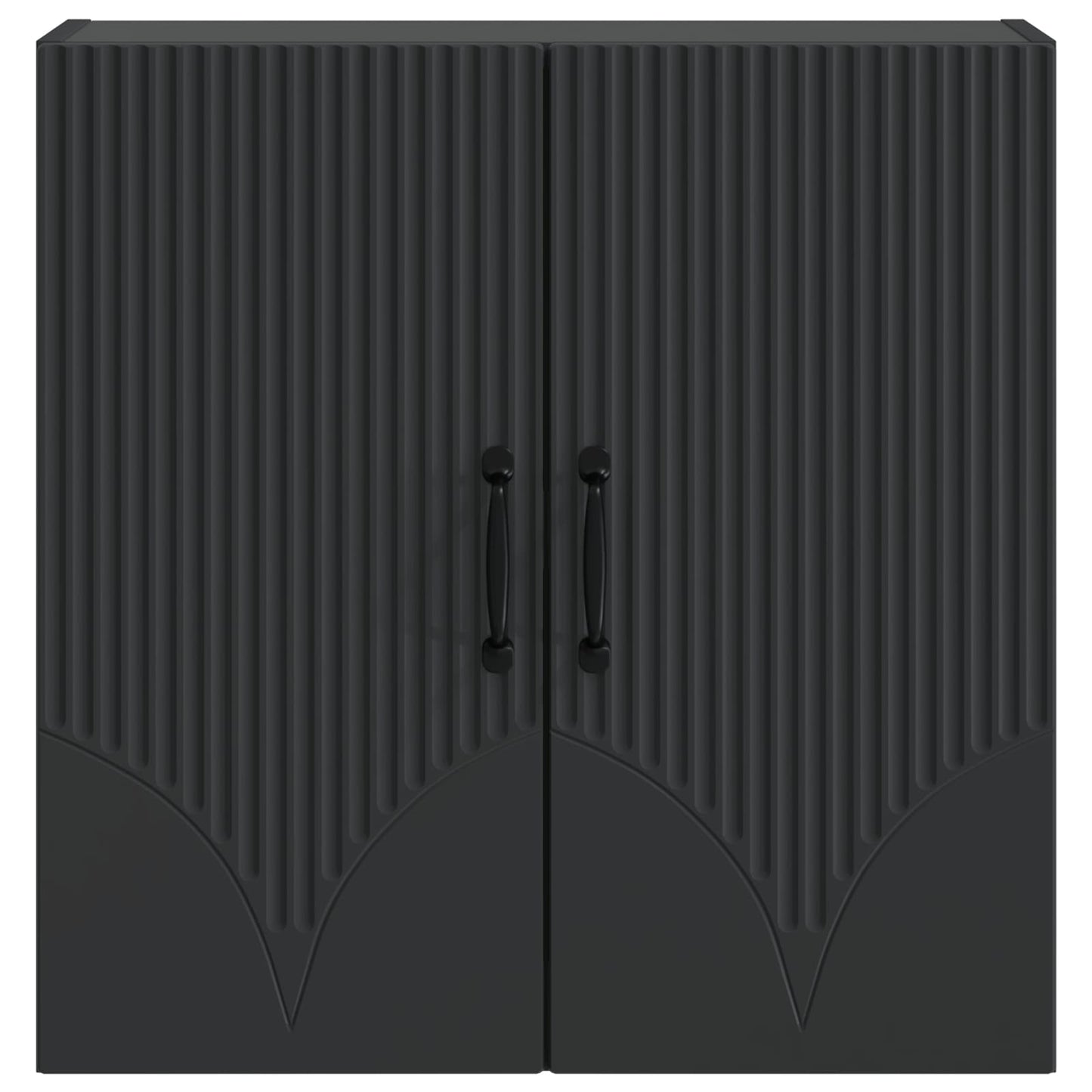 Wandschrank 59 x 31 x 60 cm Holzwerkstoff Schwarz