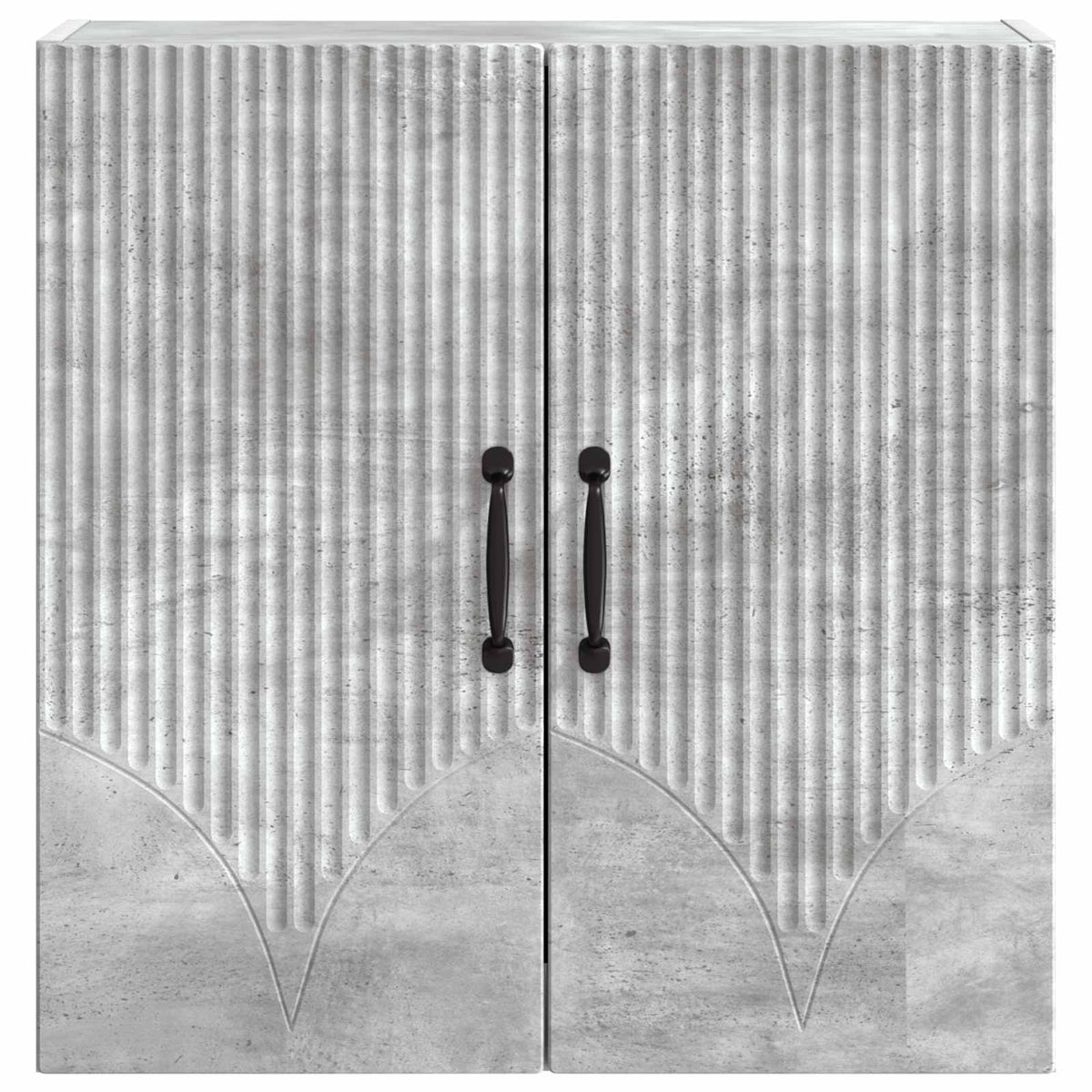 Wandschrank 59 x 31 x 60 cm Holzwerkstoff Betongrau