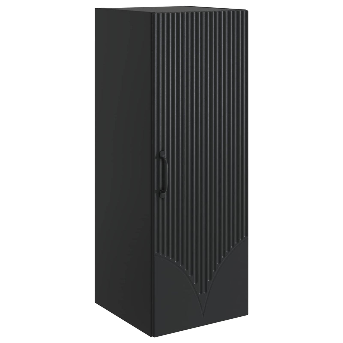 Wandschrank 33 x 34,5 x 90 cm Holzwerkstoff Schwarz