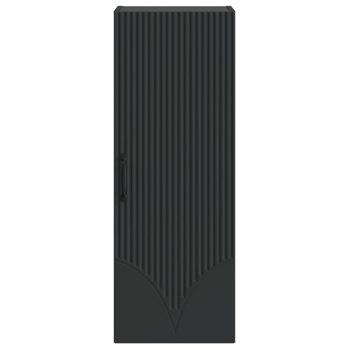 Wandschrank 33 x 34,5 x 90 cm Holzwerkstoff Schwarz