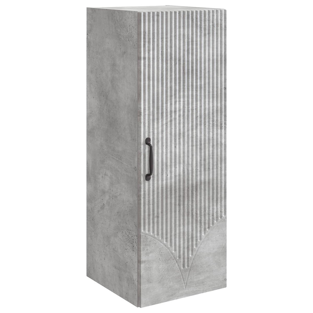 Wandschrank 33 x 34,5 x 90 cm Holzwerkstoff Betongrau