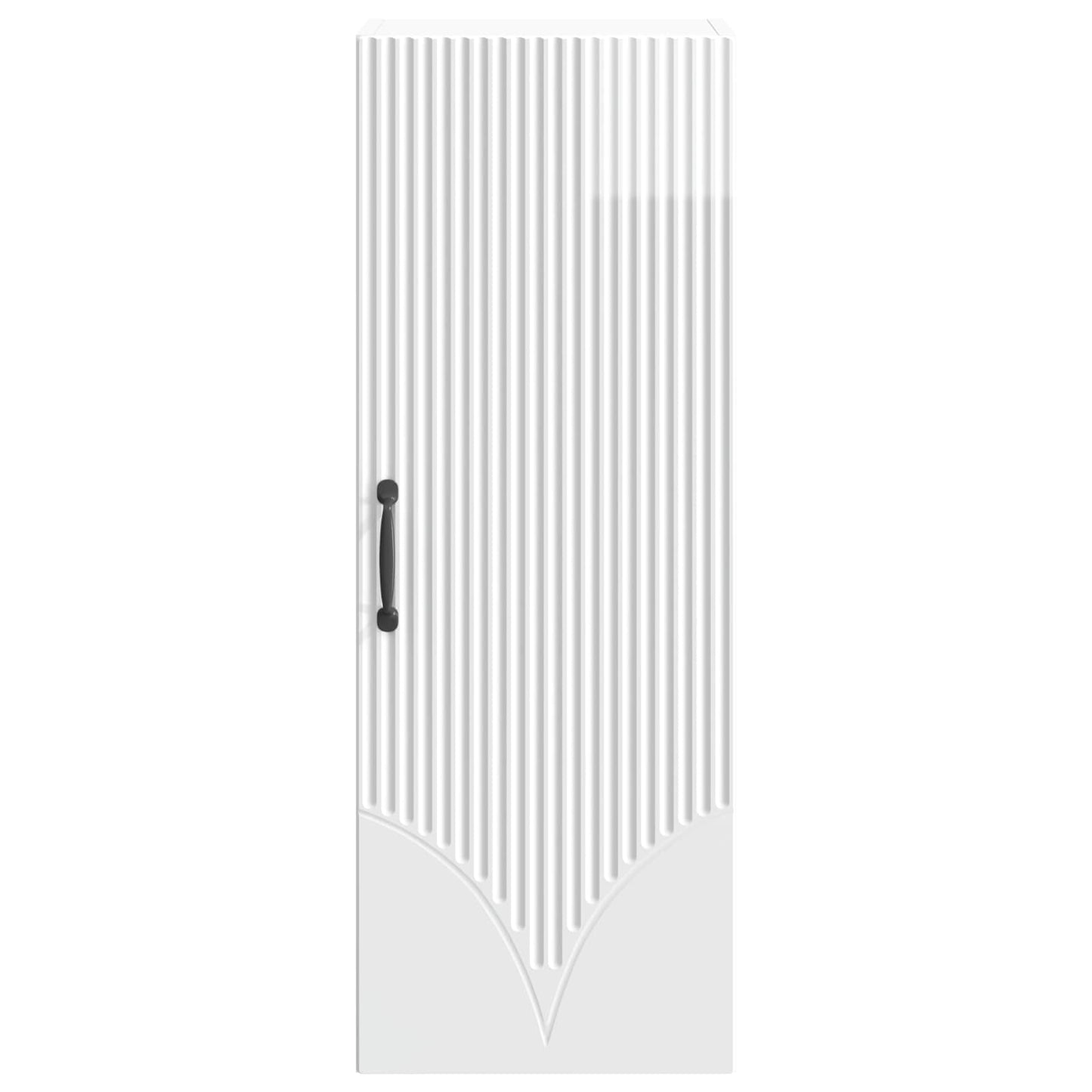 Wandschrank 33 x 34,5 x 90 cm Holzwerkstoff Hochglanz Weiß