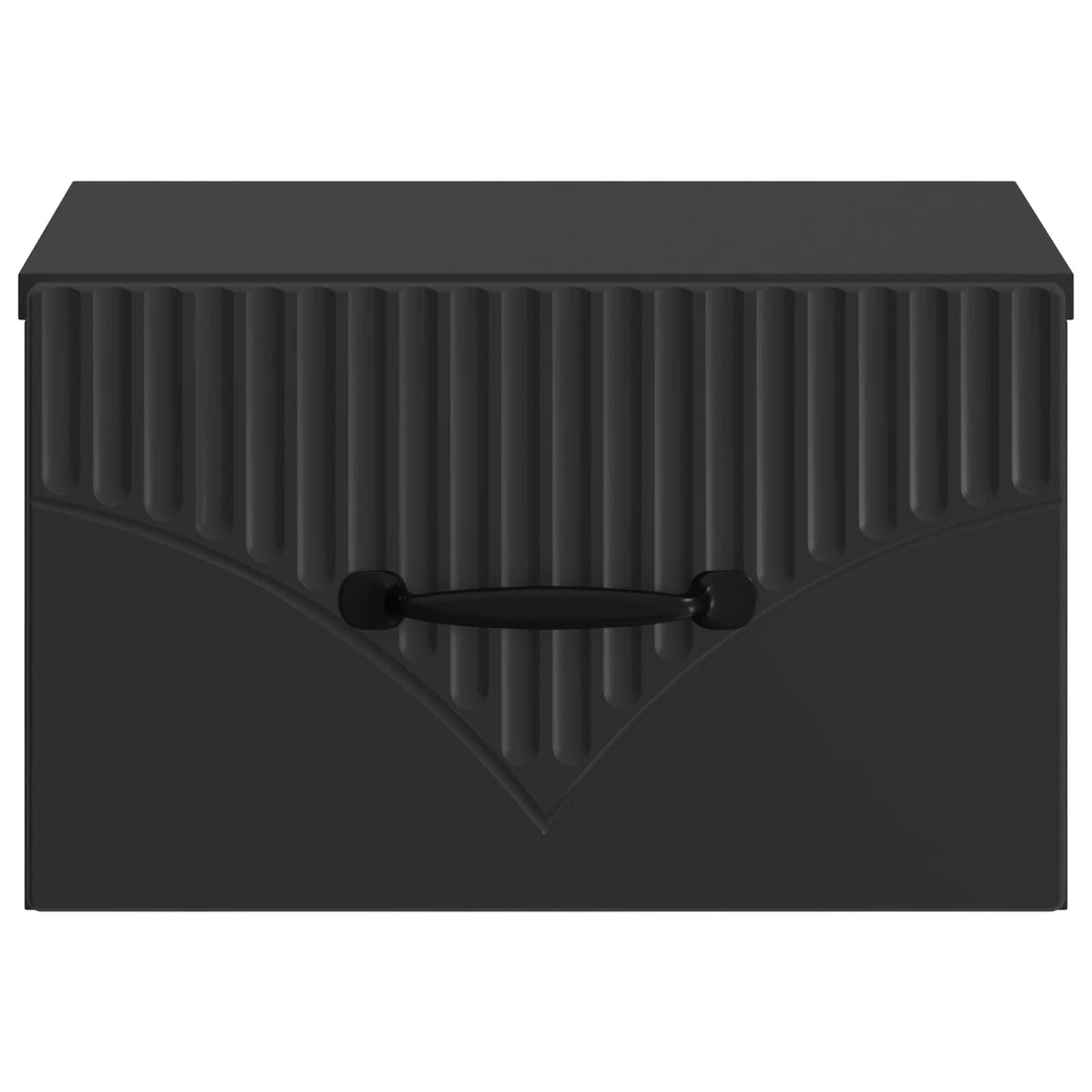 Wandmontierter Nachttisch 2 stk. Schwarz 34,5 x 33 x 20 cm