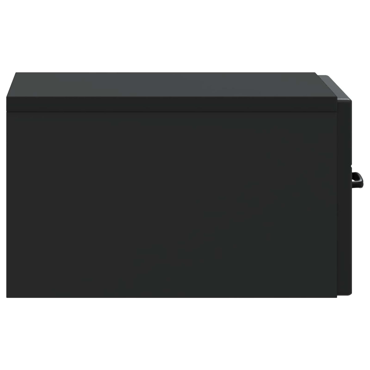 Wandmontierter Nachttisch 2 stk. Schwarz 34,5 x 33 x 20 cm