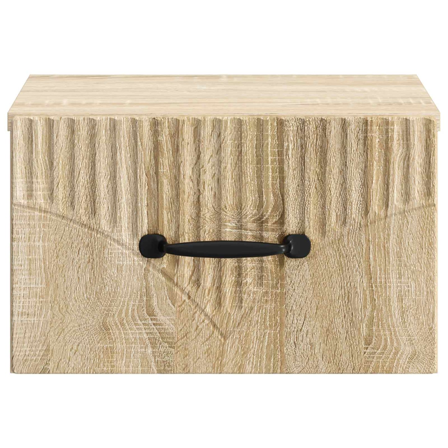 Wandmontierter Nachttisch 2 stk. Sonoma-Eiche 34,5 x 33 x 20 cm