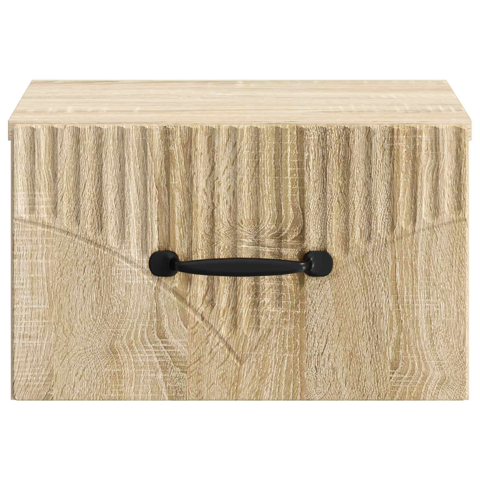 Wandmontierter Nachttisch 2 stk. Sonoma-Eiche 34,5 x 33 x 20 cm