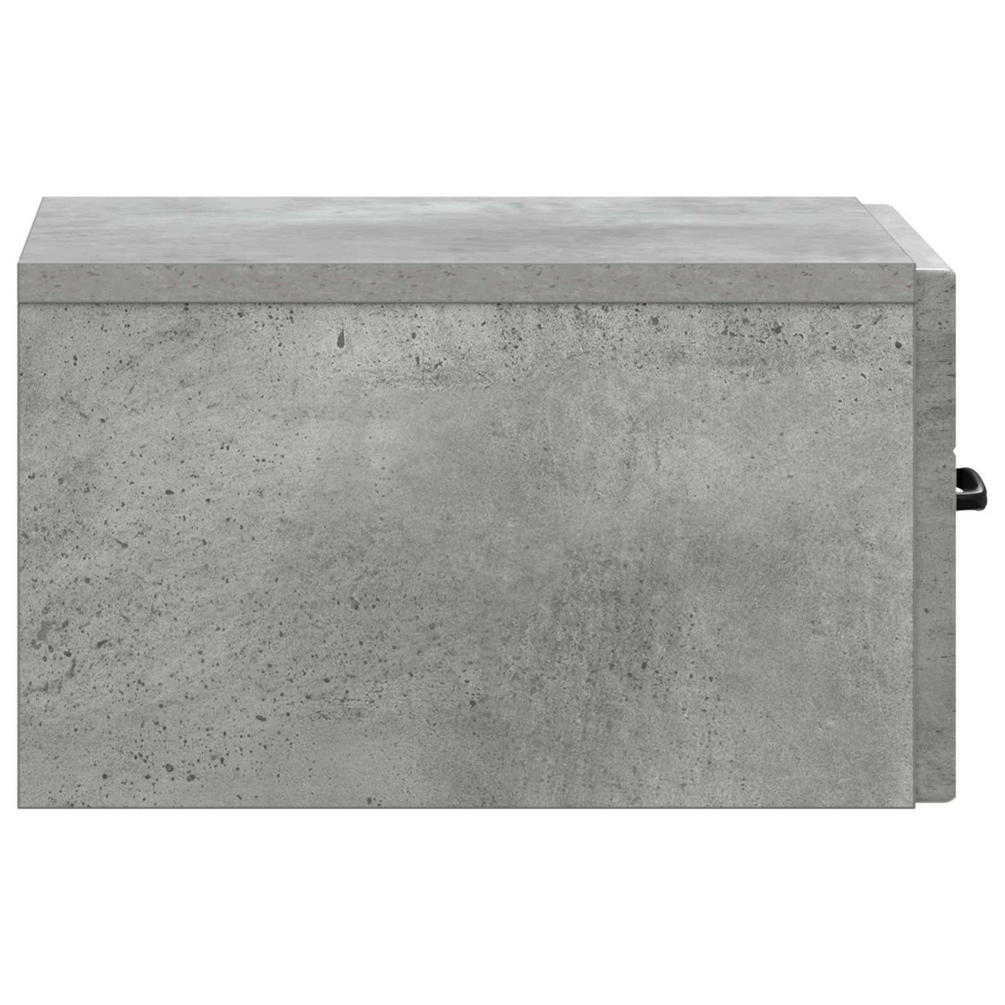 Wandmontierter Nachttisch 2 stk. Betongrau 34,5 x 33 x 20 cm