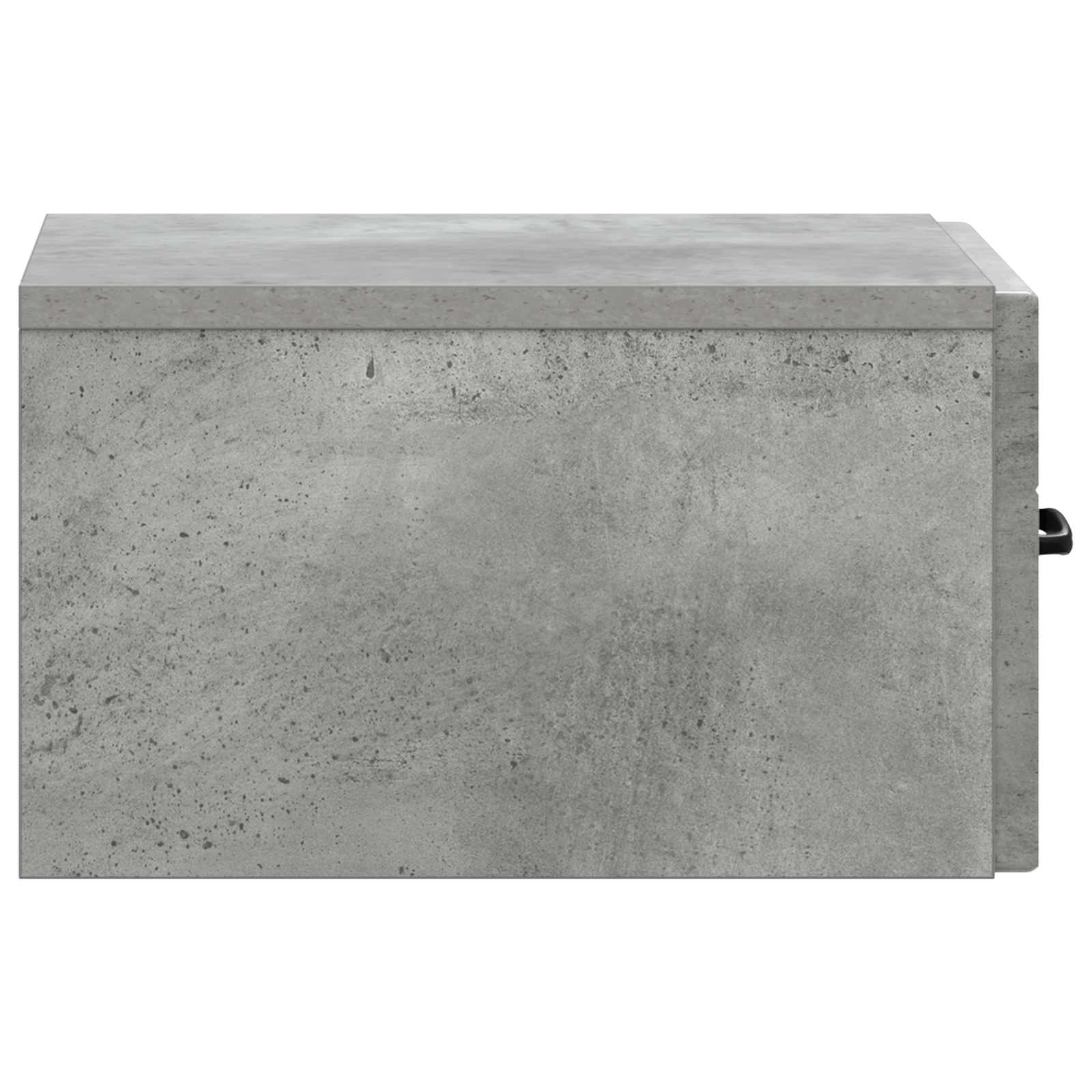 Wandmontierter Nachttisch 2 stk. Betongrau 34,5 x 33 x 20 cm