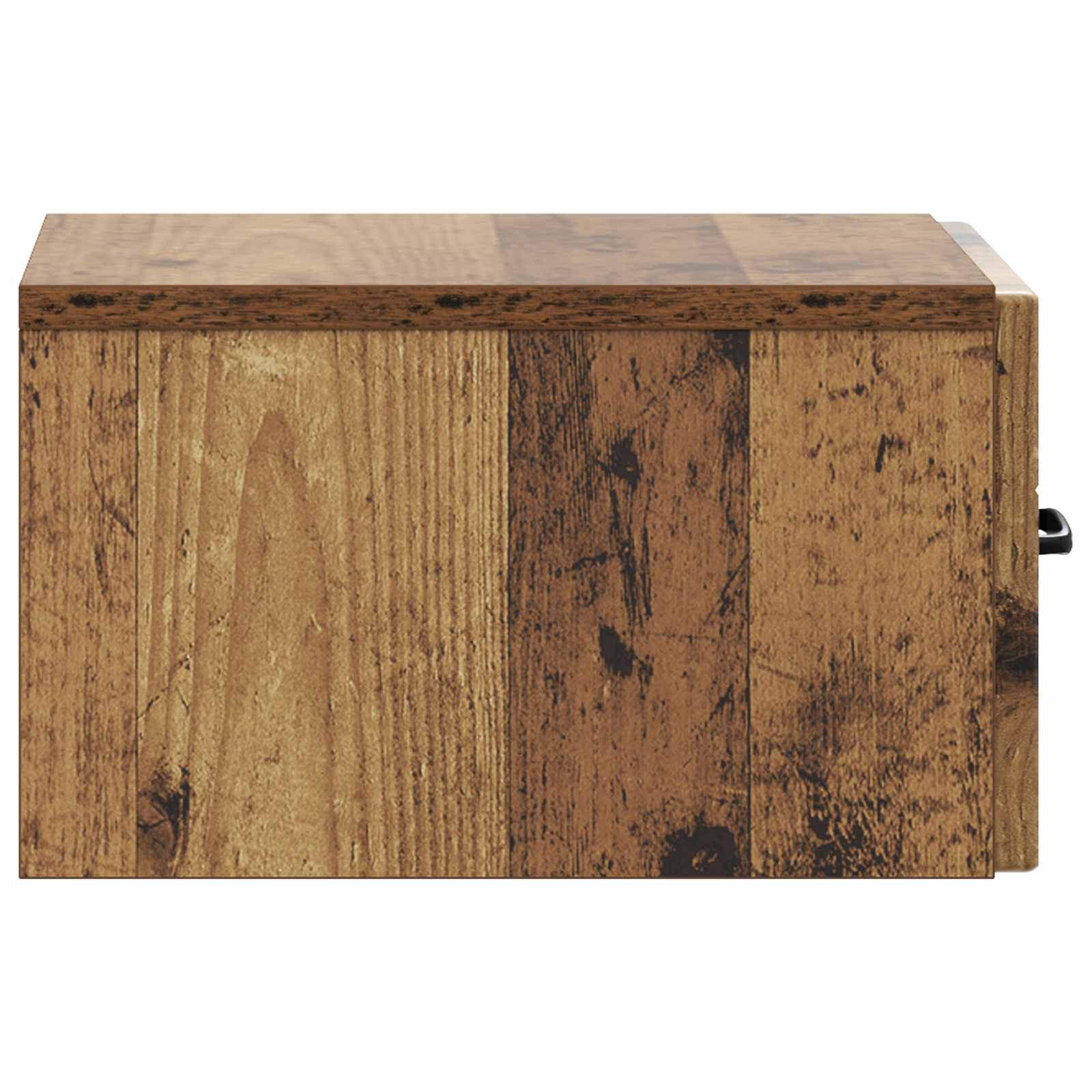 Wandmontierter Nachttisch 2 stk. Altholz 34,5 x 33 x 20 cm
