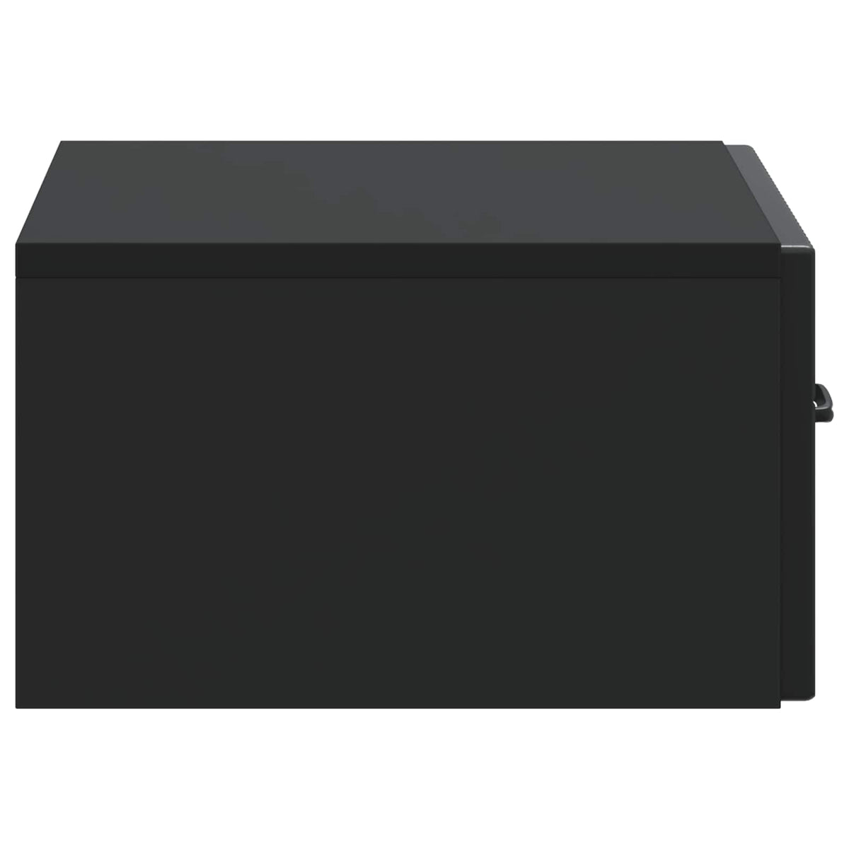 Wandmontierter Nachttisch 2 stk. Schwarz 49 x 34,5 x 20 cm