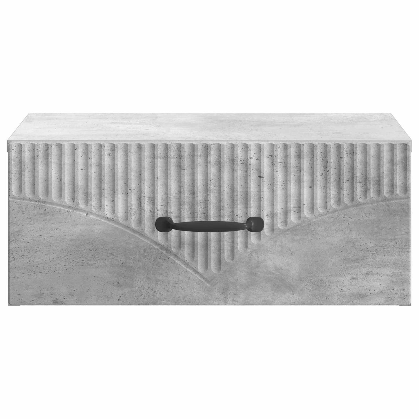 Wandmontierter Nachttisch 2 stk. Betongrau 49 x 34,5 x 20 cm