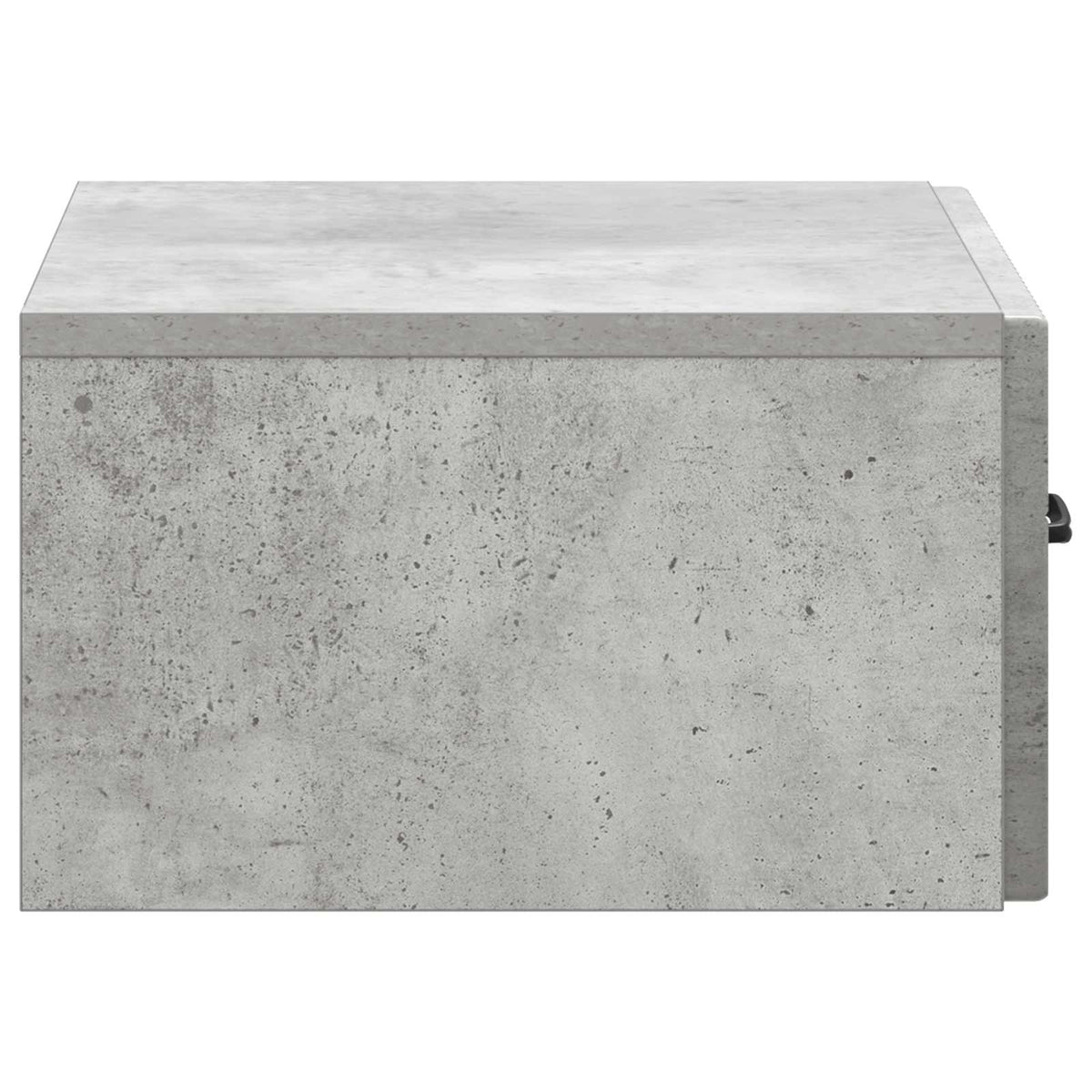 Wandmontierter Nachttisch 2 stk. Betongrau 49 x 34,5 x 20 cm