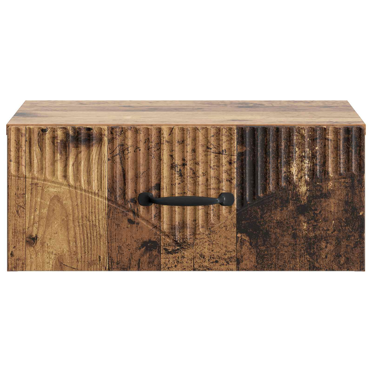 Wandmontierter Nachttisch 2 stk. Altholz 49 x 34,5 x 20 cm