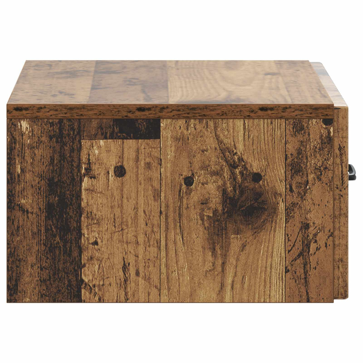 Wandmontierter Nachttisch 2 stk. Altholz 49 x 34,5 x 20 cm