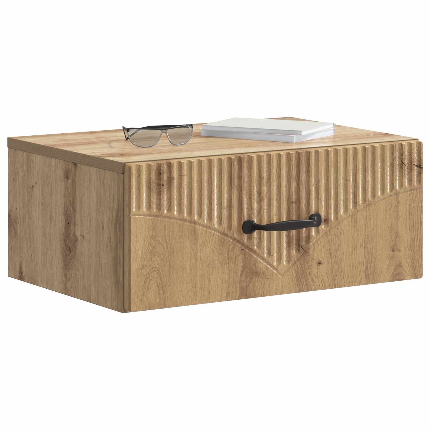 Wandmontierter Nachttisch 2 stk. Artisan-Eiche