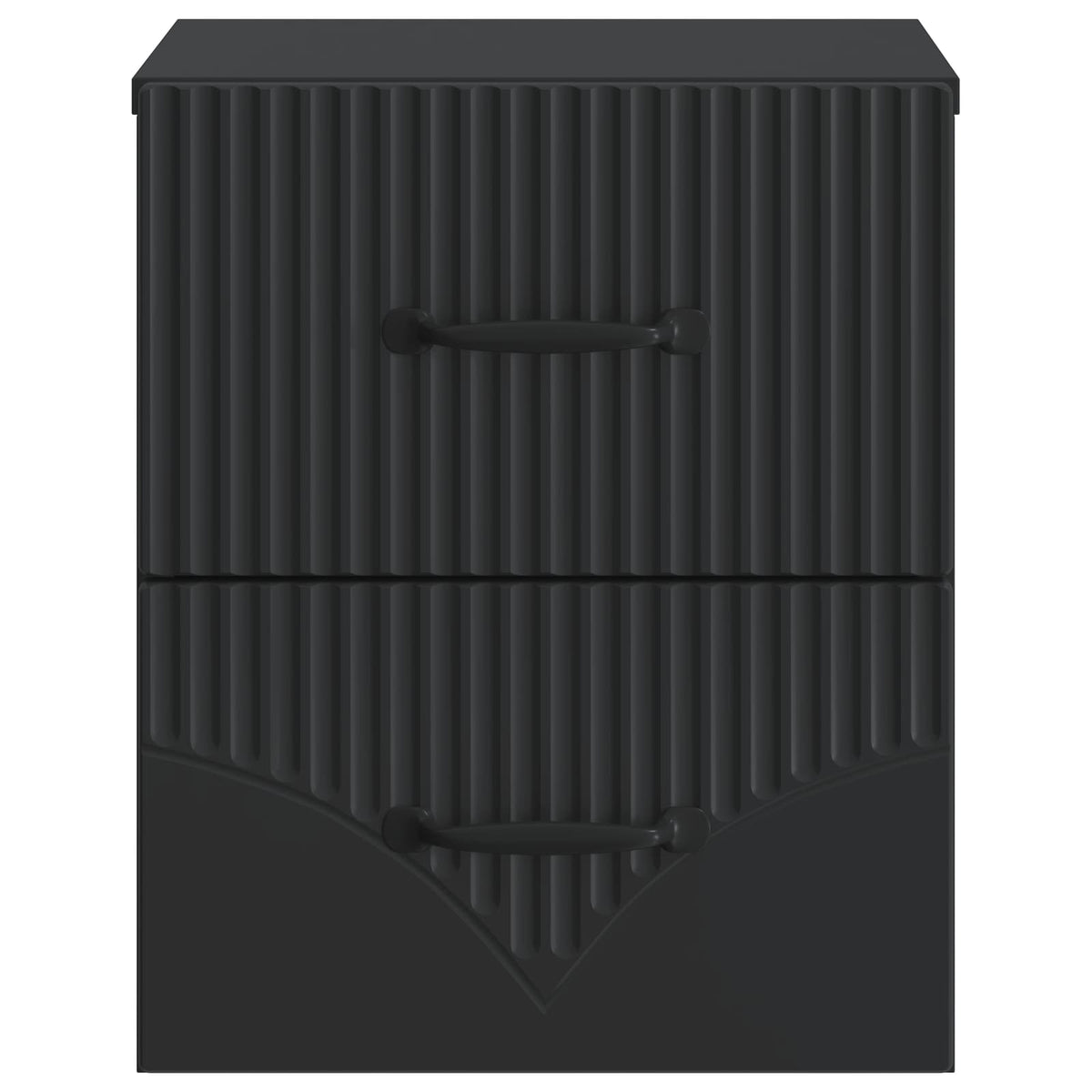 Wandmontierter Nachttisch Schwarz 34,5 x 33 x 40 cm