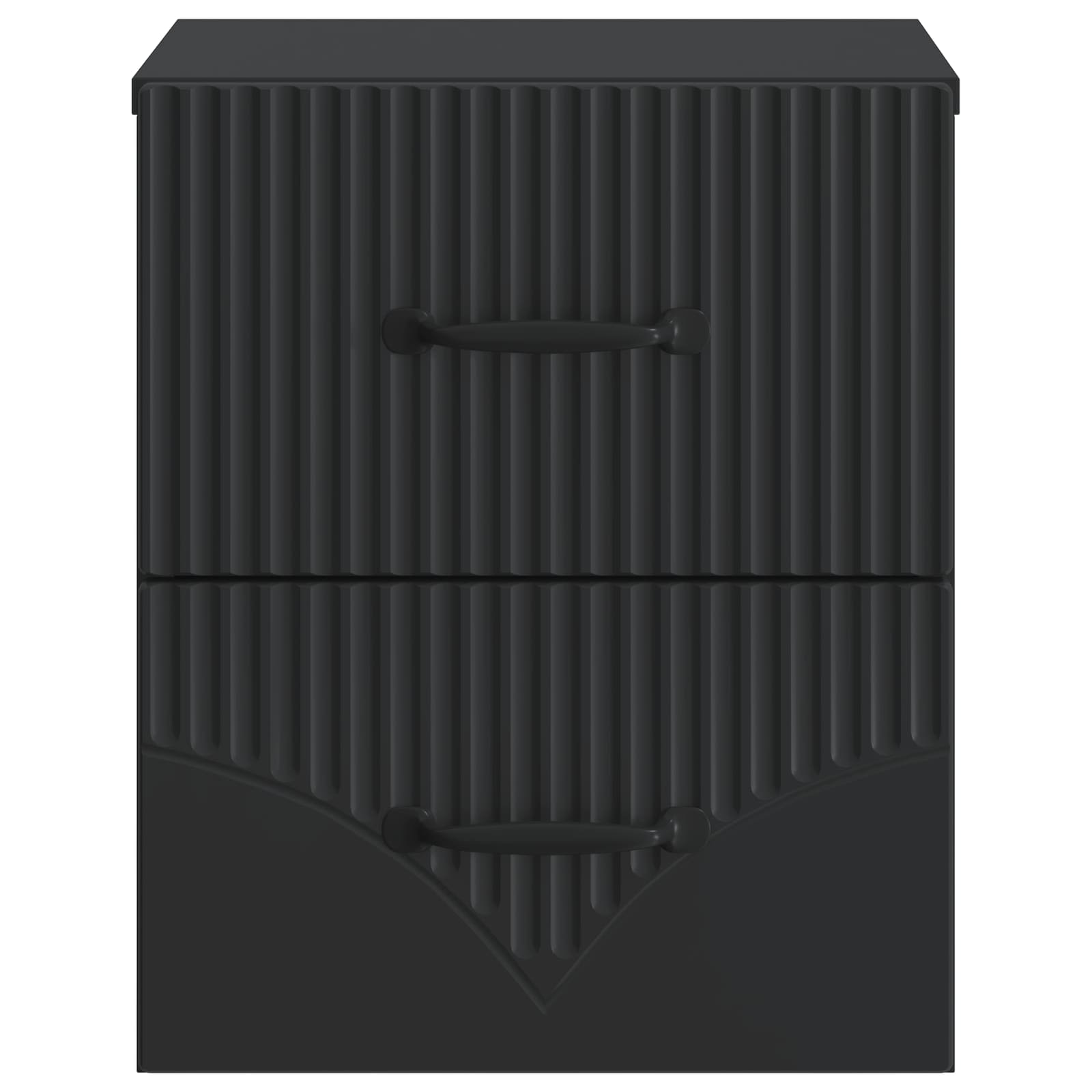 Wandmontierter Nachttisch Schwarz 34,5 x 33 x 40 cm