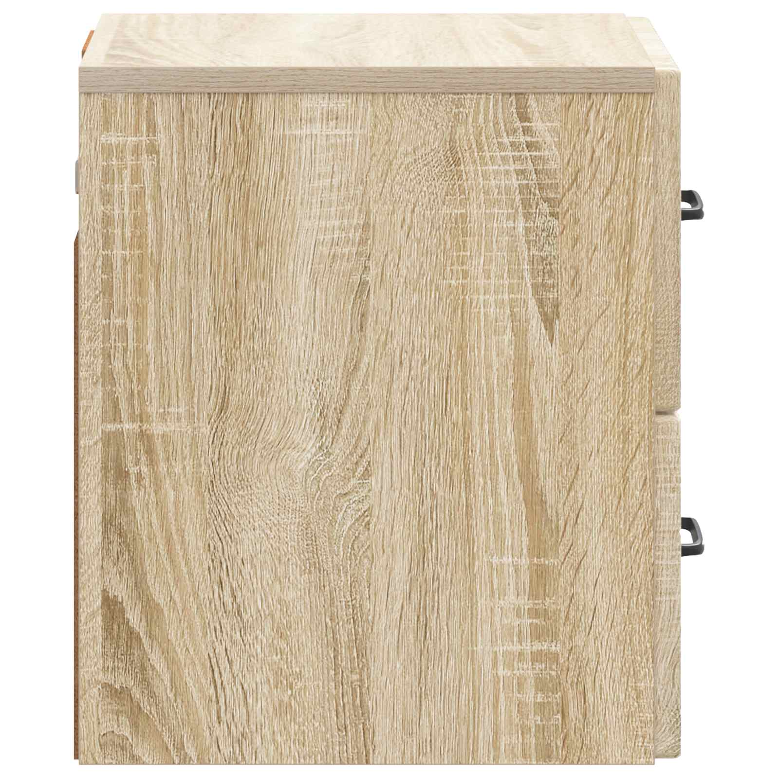 Wandmontierter Nachttisch 2 stk. Sonoma-Eiche 34,5 x 33 x 40 cm