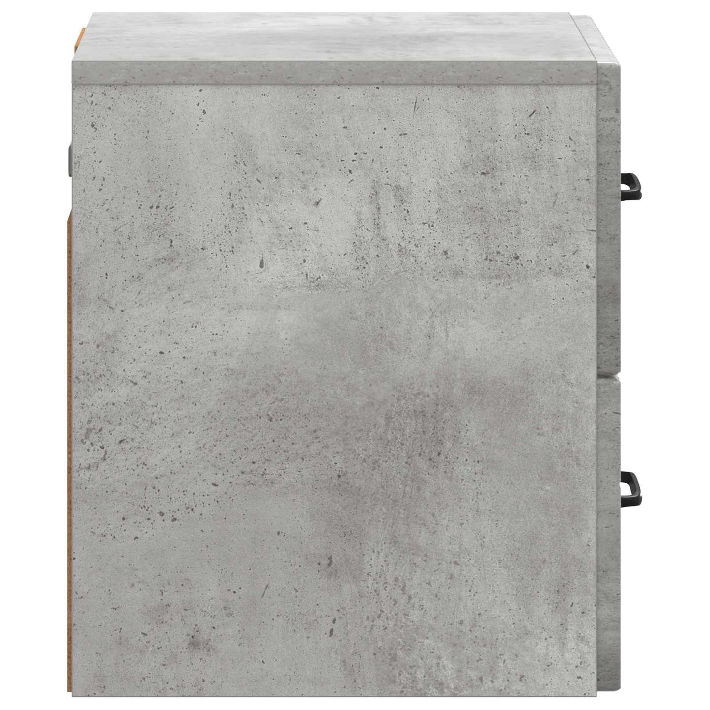 Wandmontierter Nachttisch 2 stk. Betongrau 34,5 x 33 x 40 cm