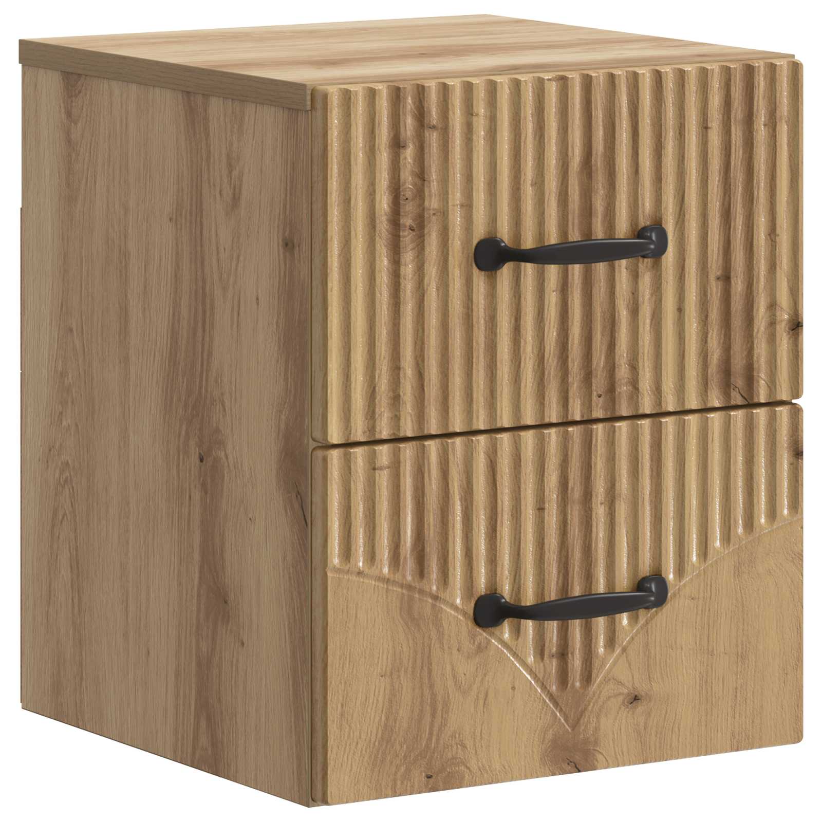 Wandmontierter Nachttisch 2 stk. Artisan-Eiche