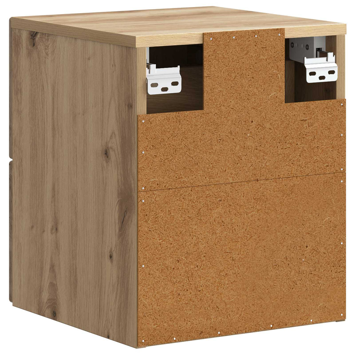 Wandmontierter Nachttisch 2 stk. Artisan-Eiche