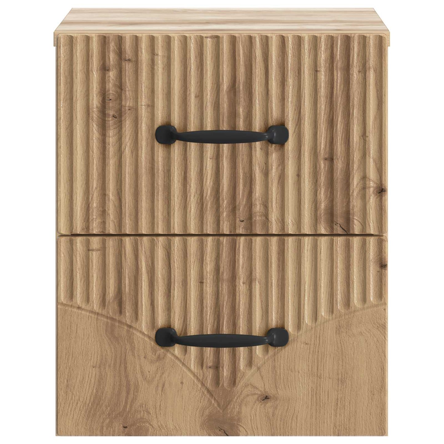 Wandmontierter Nachttisch 2 stk. Artisan-Eiche