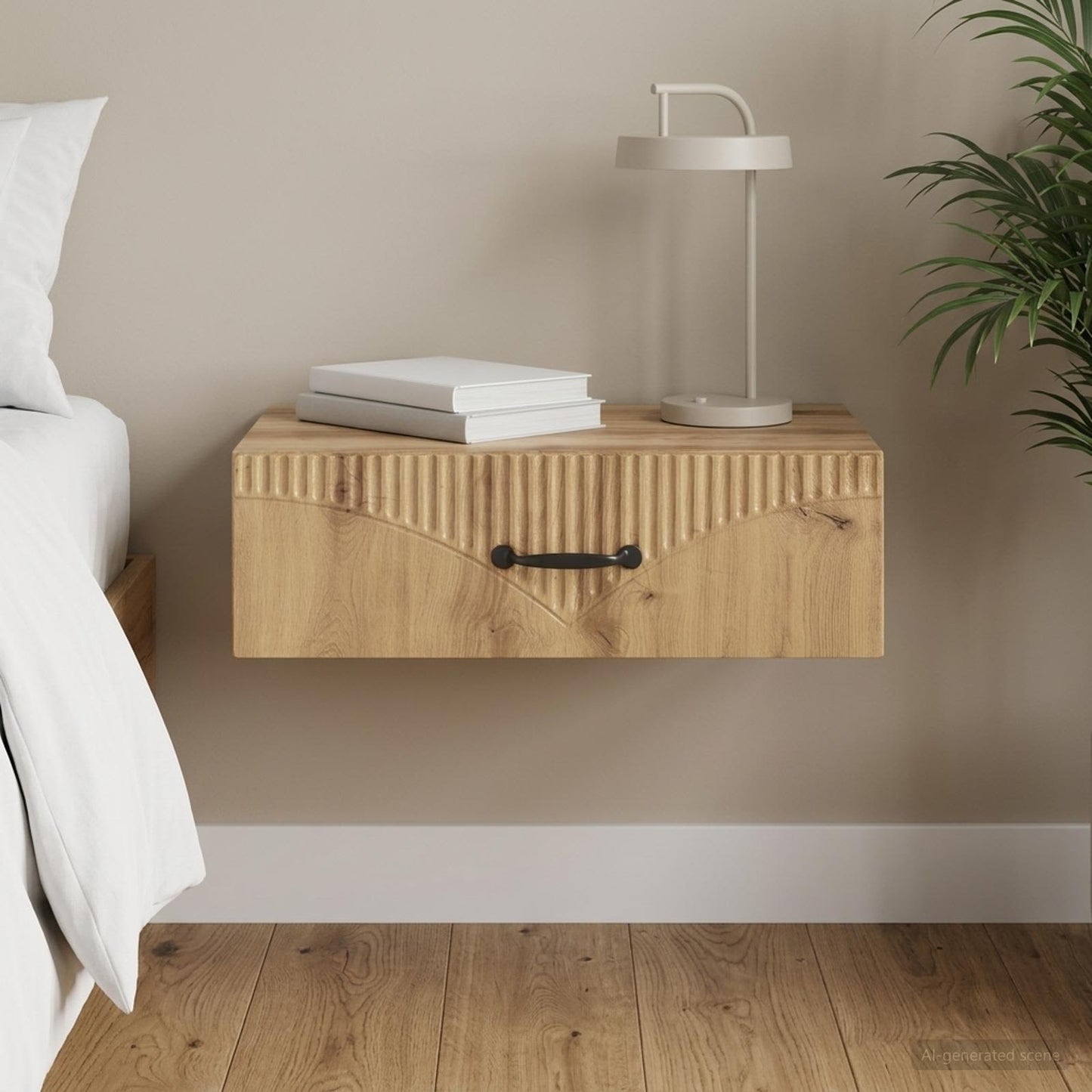 Wandmontierter Beistelltisch 59 x 34,5 x 17 cm Holzwerkstoff