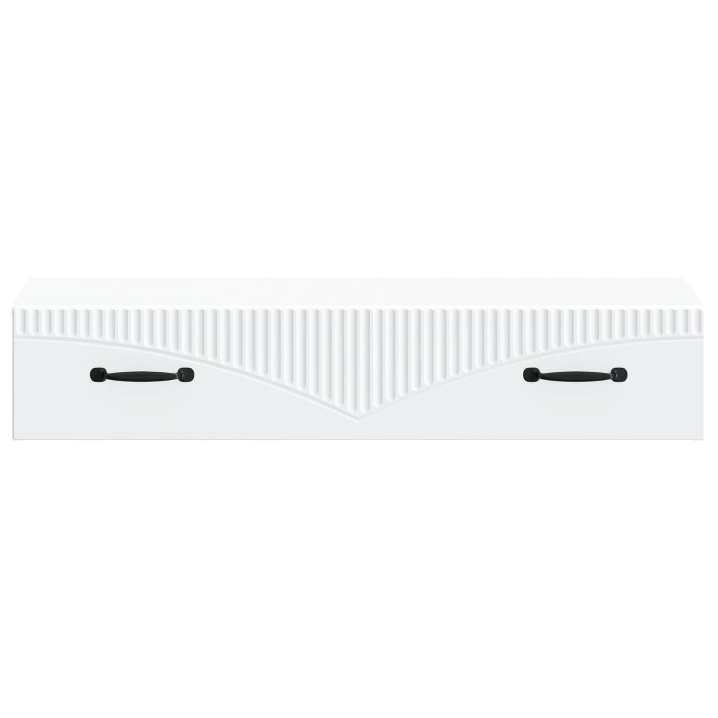 Wandmontierter Beistelltisch Weiß 87,5 x 34,5 x 17 cm