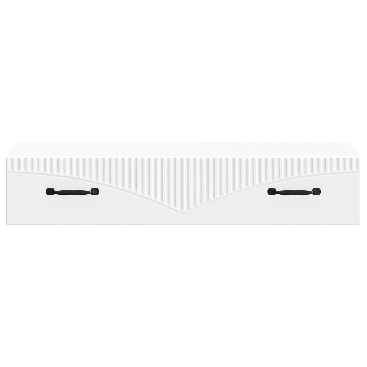 Wandmontierter Beistelltisch Weiß 87,5 x 34,5 x 17 cm