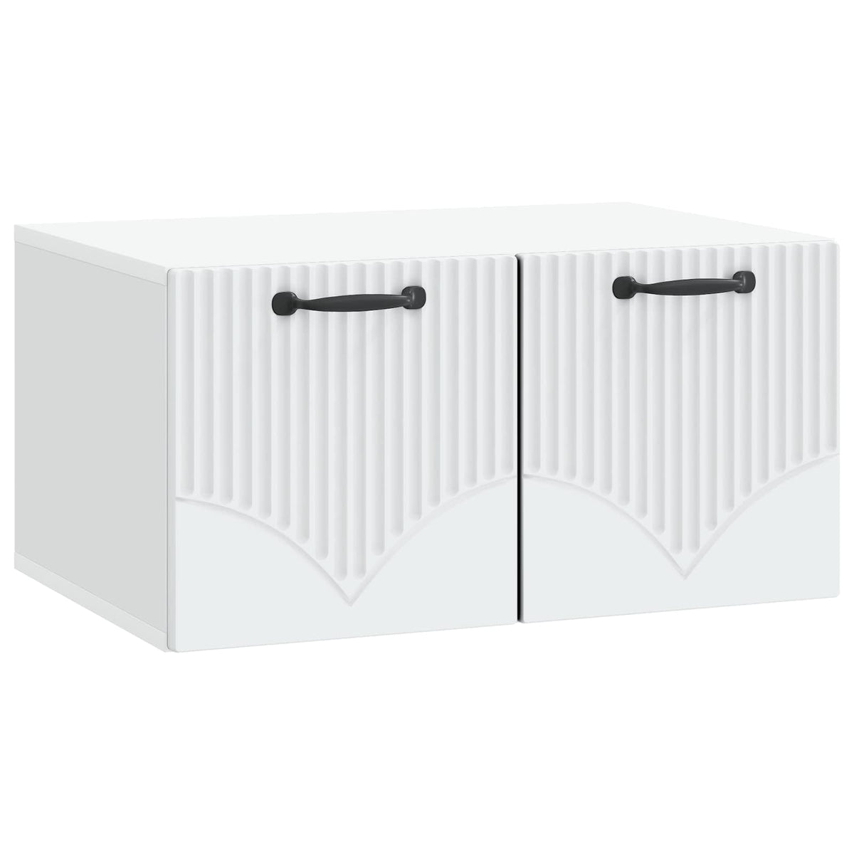 Wandmontierter TV-Schrank Weiß 59,5 x 41 x 30 cm Holzwerkstoff