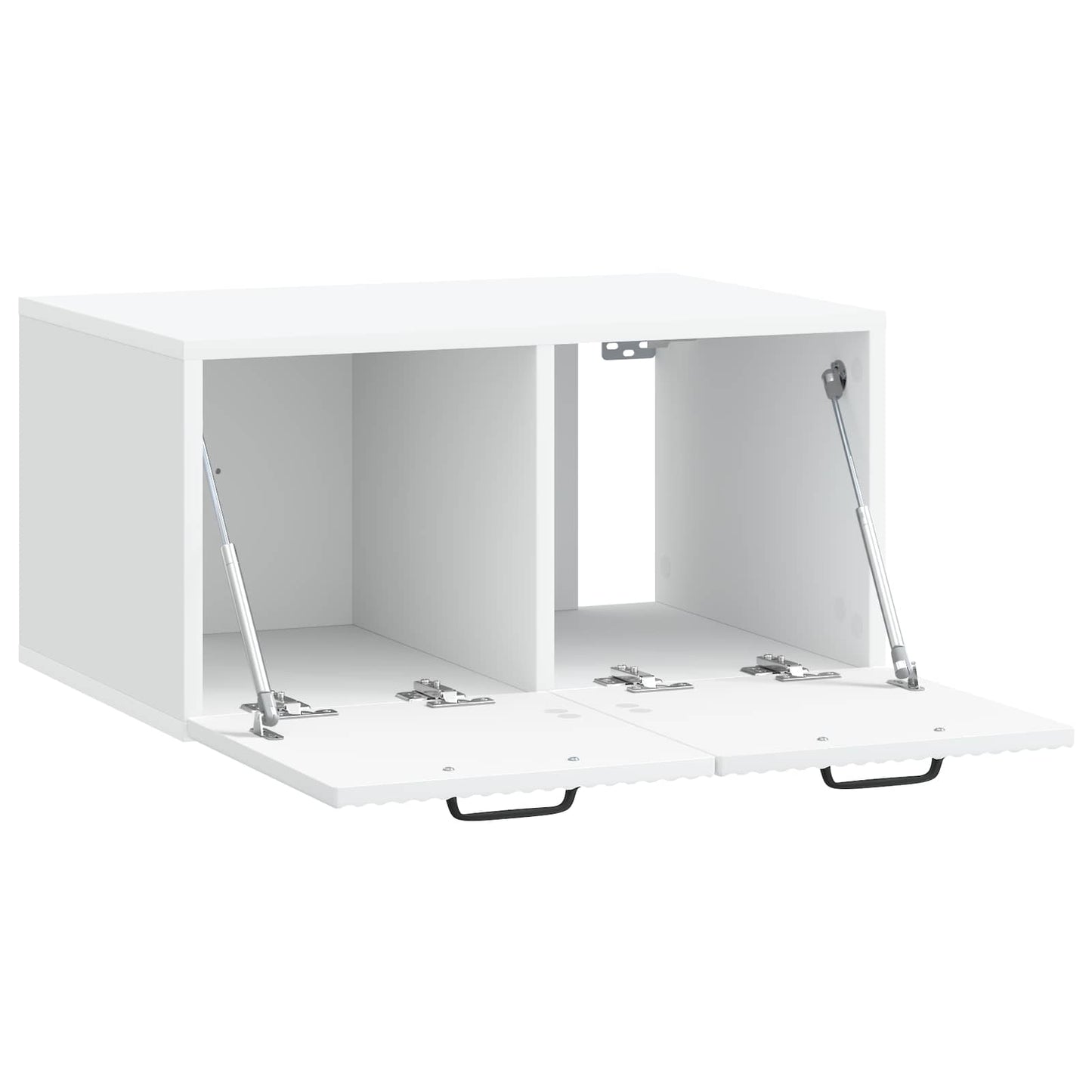 Wandmontierter TV-Schrank Weiß 59,5 x 41 x 30 cm Holzwerkstoff