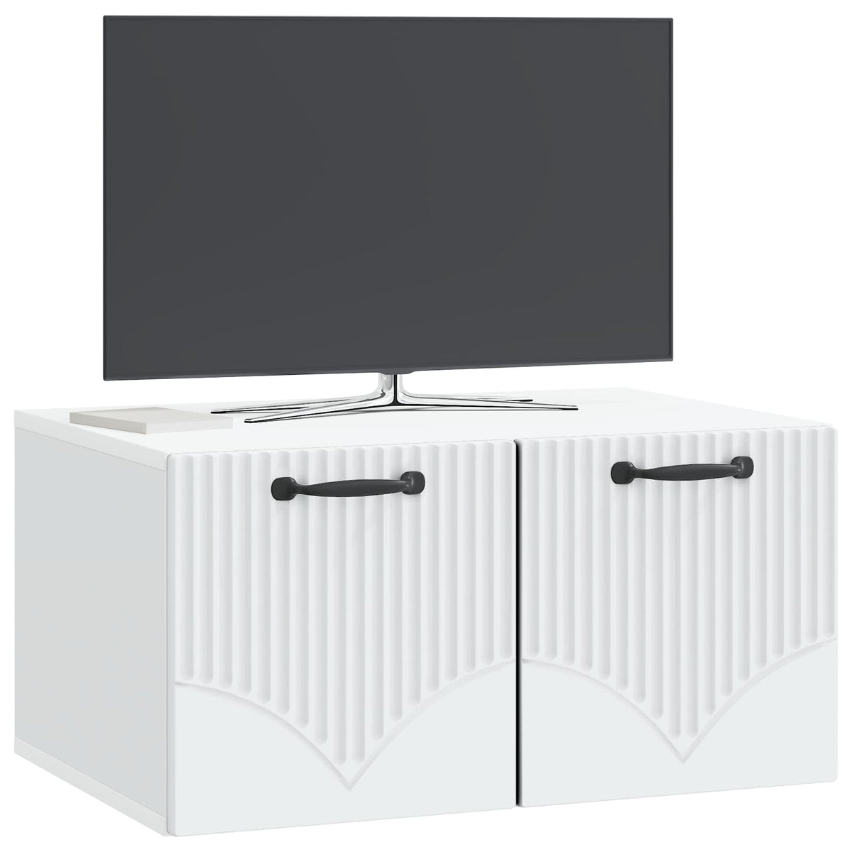 Wandmontierter TV-Schrank Weiß 59,5 x 41 x 30 cm Holzwerkstoff