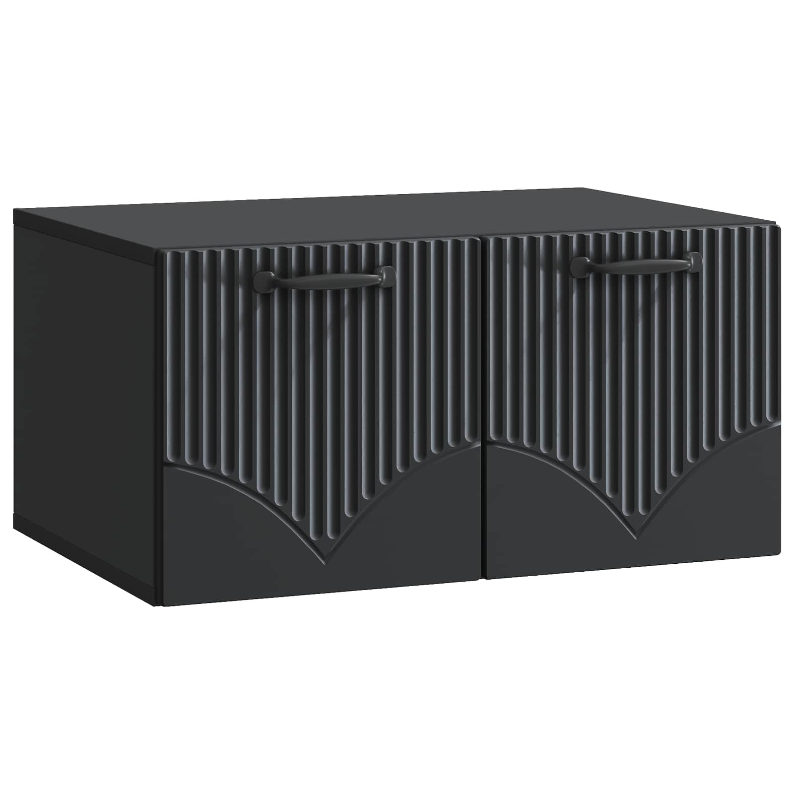 Wandmontierter TV-Schrank Schwarz 59,5 x 41 x 30 cm