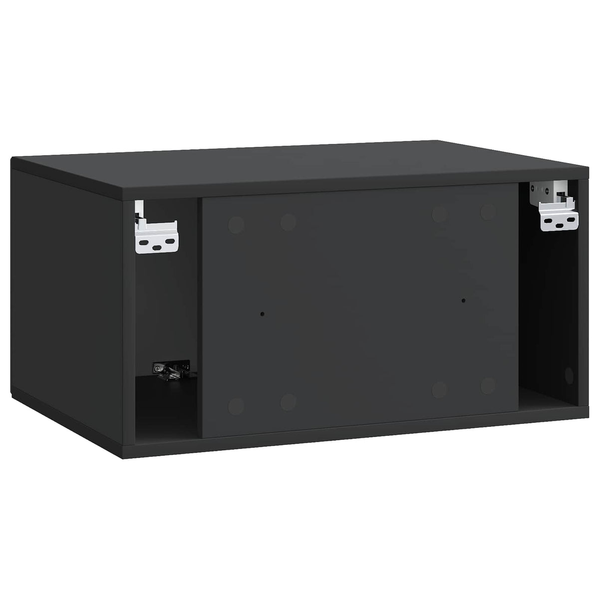 Wandmontierter TV-Schrank Schwarz 59,5 x 41 x 30 cm