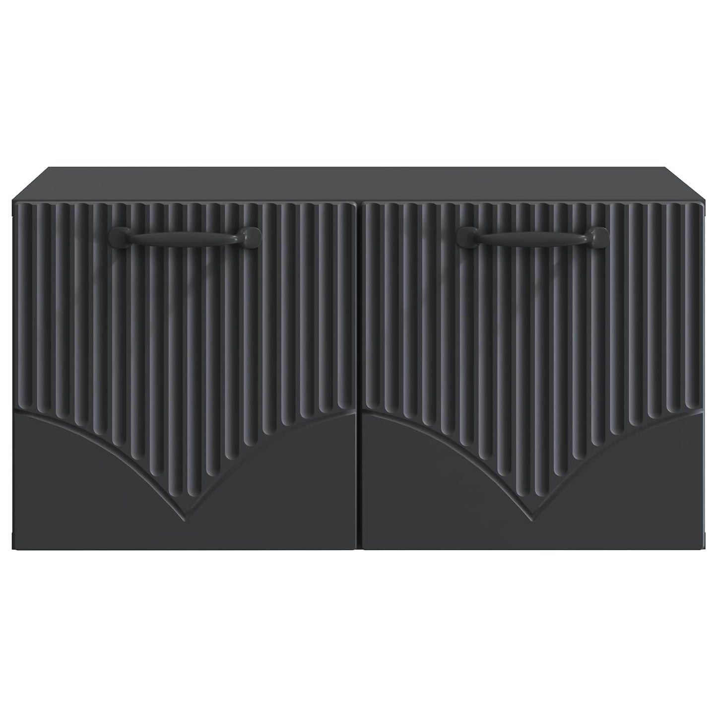 Wandmontierter TV-Schrank Schwarz 59,5 x 41 x 30 cm
