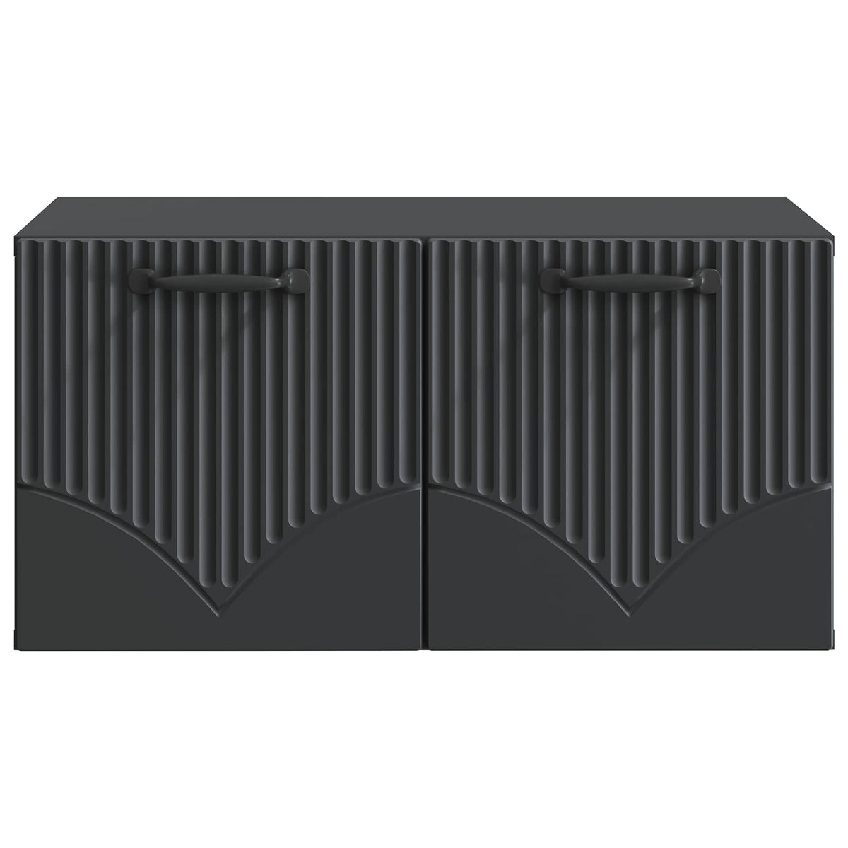 Wandmontierter TV-Schrank Schwarz 59,5 x 41 x 30 cm